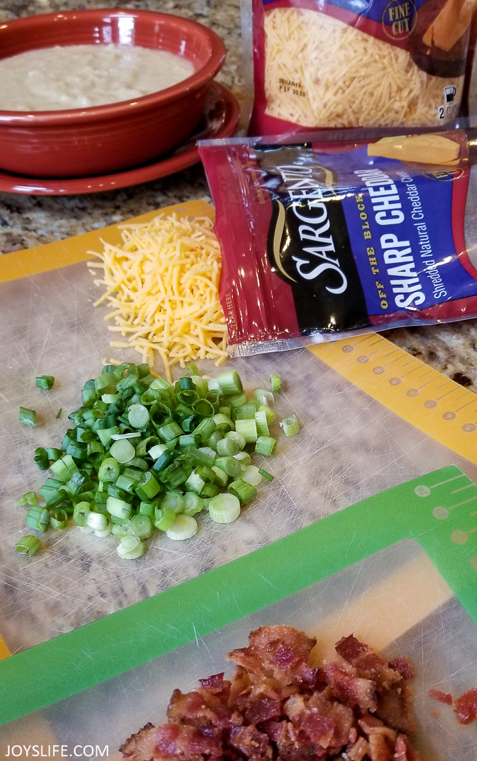 potato soup toppings