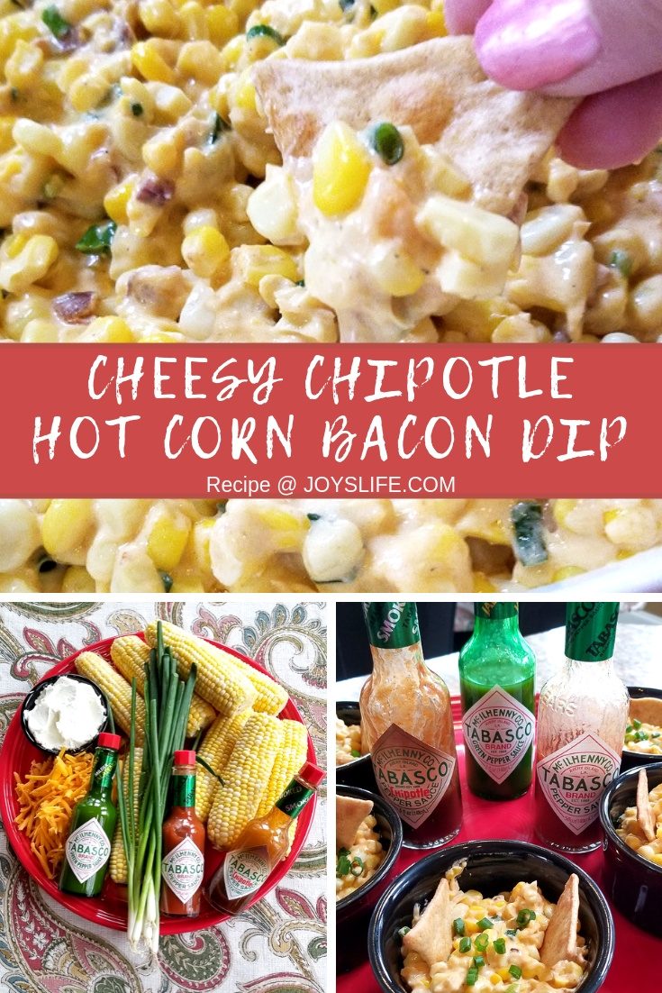 Cheesy Chipotle Hot Corn Bacon Dip Recipe at Joyslife.com
