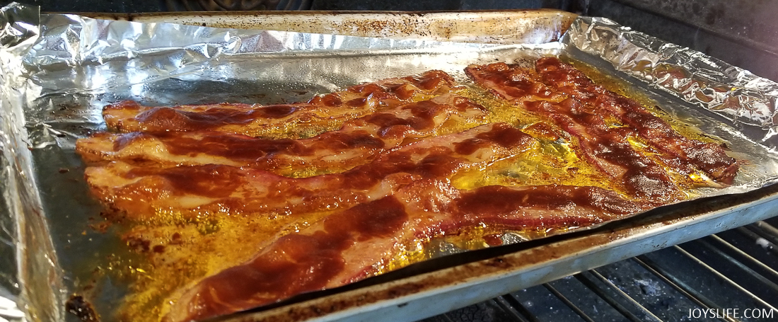 Tabasco coated bacon