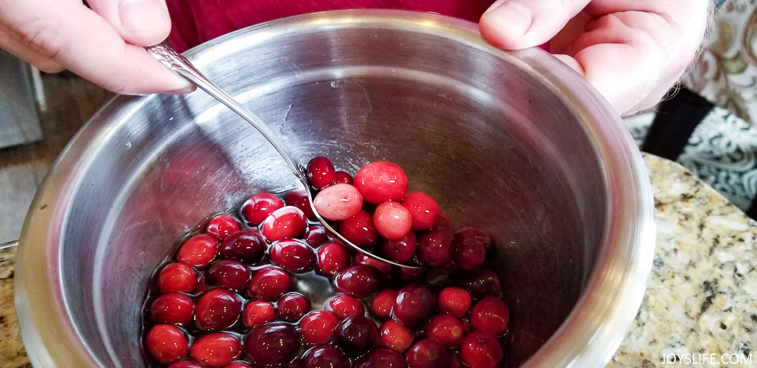 cranberries simple syrup
