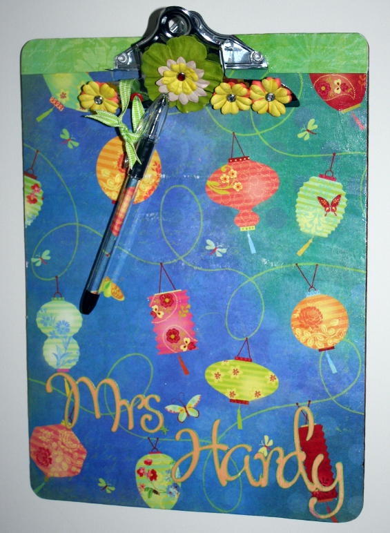 More Tips on How to Make a Mod Podge Altered Clipboard & Matching Pen