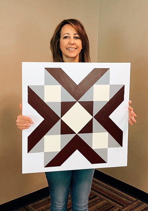 Joy of Joyslife.com Painted Quilt Block