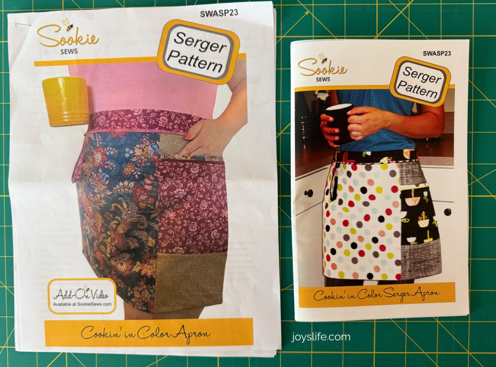 Bernina L890 Beginner Serger Project: Sookie Sews Cookin’ In Color Seger Apron